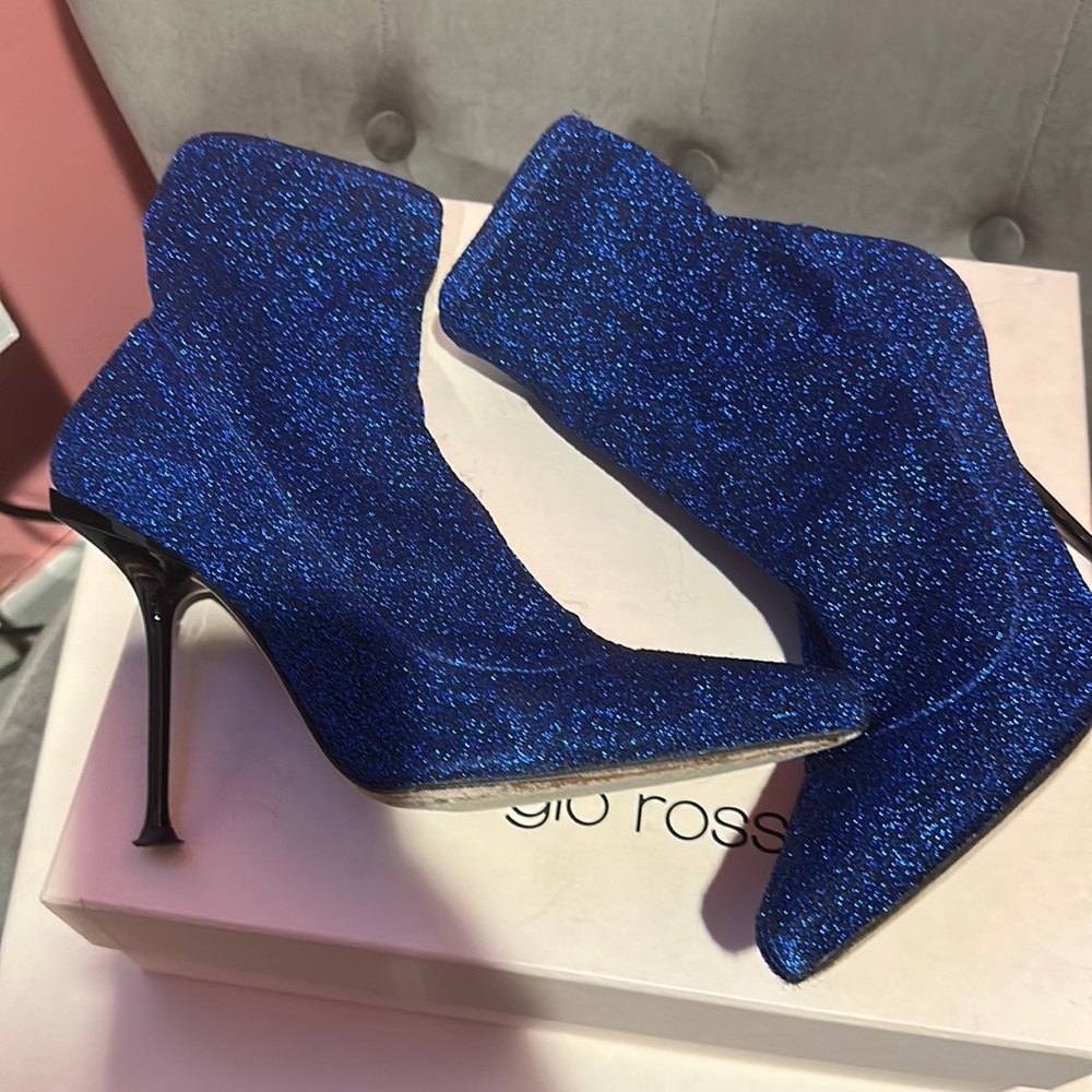 Gently Worn Glitter Sergio Rossi Botties